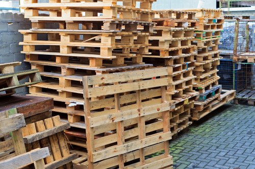Photograph showing garden waste and clearance equipment on site